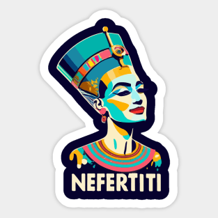 Nefertiti's Hilarious Highness Sticker